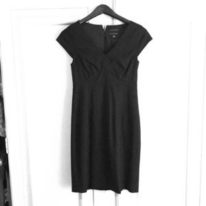 Banana Republic Italian Linen Black Dress
